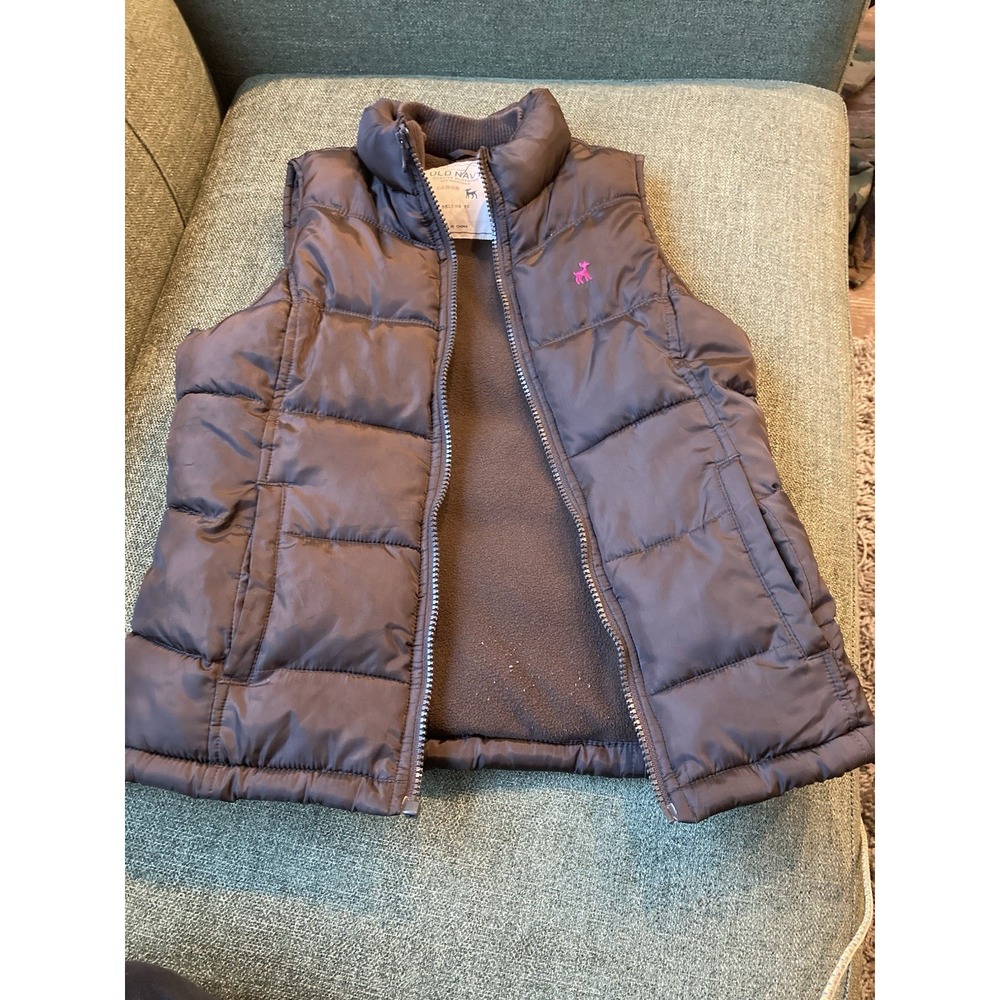 👉‎ Old Navy Girls Puffer Vest – Size Large (likely fits 10–12 years old)